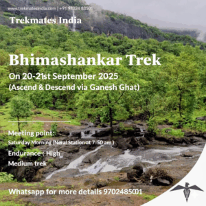 Bhimashankar Trek event details and contact information.