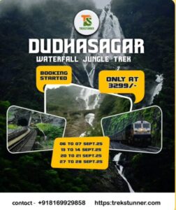 trekstunner dudhsagar 13th 14th sept