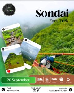 Sondai Fort Trek announcement with green landscapes.