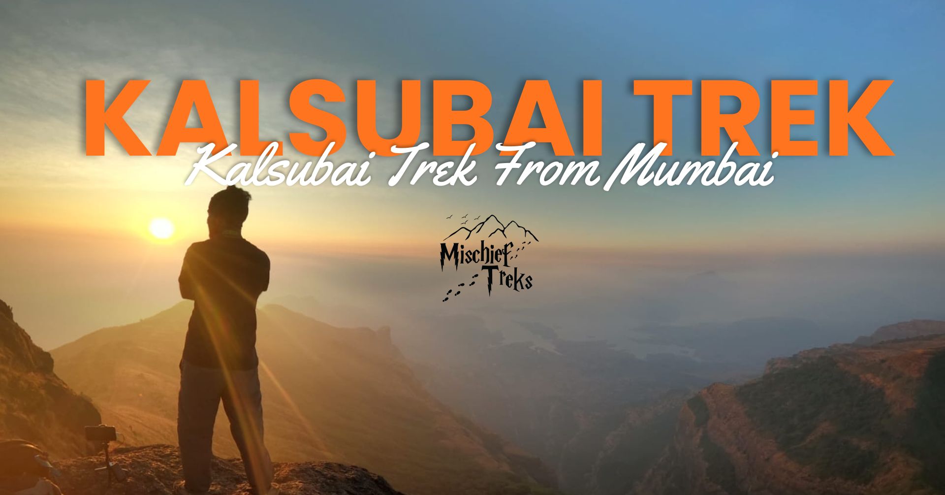 Sunrise view from Kalsubai Trek summit, India.