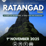 Ratangad Trek event on November 1, 2025.