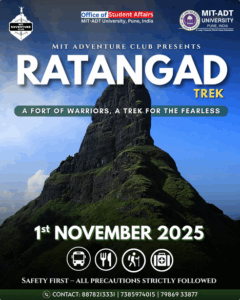 Ratangad Trek event on November 1, 2025.