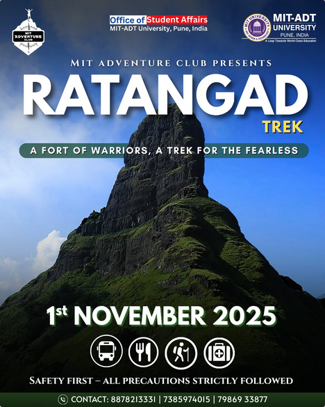 Ratangad Trek event on November 1, 2025.