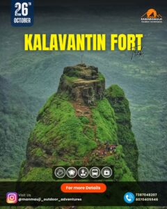Kalavantin Fort hike details for October 26th