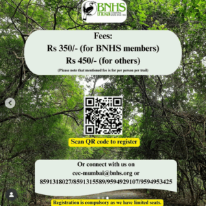 Nature trail registration details and QR code.