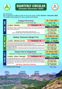 Quarterly Circular 2025: Trekking and Festival Events in India
