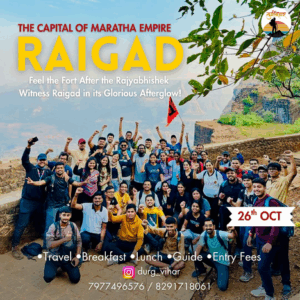 Group tour at Raigad Fort, October 26 event.