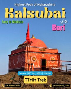 Highest Peak of Maharashtra Kalsubai ‘© @unscripted_trails +