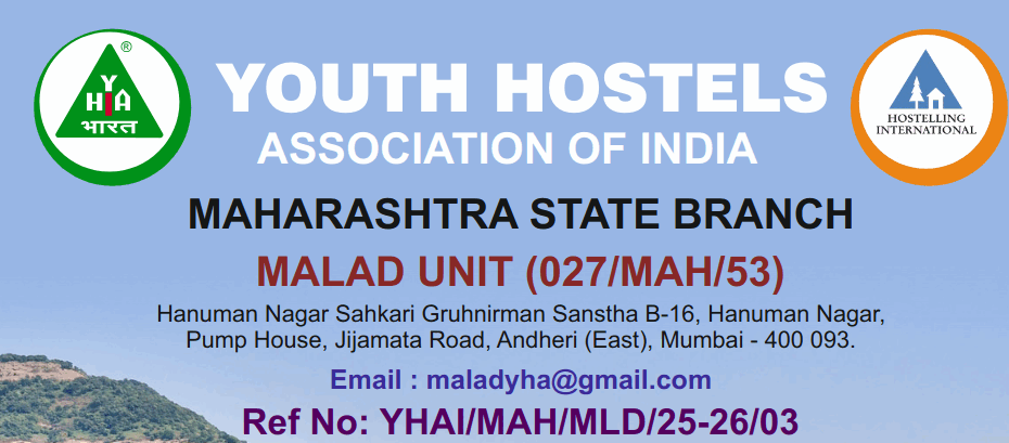 Youth Hostels Maharashtra State Branch contact information.