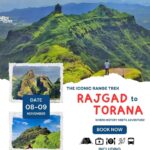 Rajgad to Torana trek adventure poster.