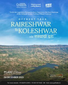 Offbeat trek Raireswhar to Koleshwar announcement.