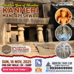 Kanheri Mandapeshwar adventure travel event flyer.