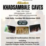 Adventure trek to Khadsambale Caves, November 2025.