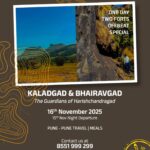 Kaladgad Bhairavgad trek, November 2025 adventure tour.