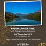 Vasota Jungle Trek promotional poster with contact details.