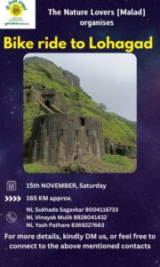 Bike ride to Lohagad event details and contacts