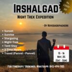 Irshalgad night trek with sunset and sunrise.