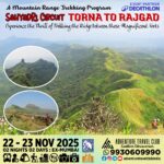 Torna to Rajgad trek, scenic mountain ridge adventure.