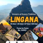 Lingana trekking adventure, December dates, starting Pune.