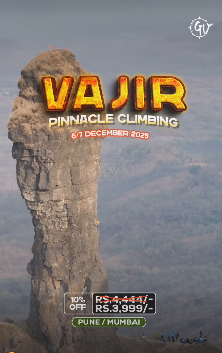 Vajir Pinnacle climbing event, December 2025, Pune Mumbai.