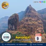 Bhairavgad climbing and rappelling event poster.
