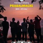 Group silhouetted against sunset at Prabalmachi trek.