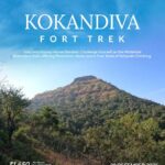 Kokandiva Fort Trek promotional poster with mountain view.