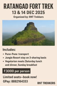 Ratangad Fort Trek details and booking information.
