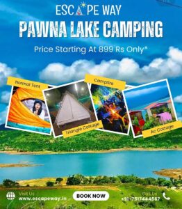 Pawna Lake camping options and scenic view.