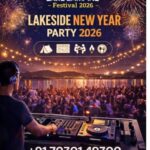 Lakeside New Year Party 2026 with fireworks and DJ.