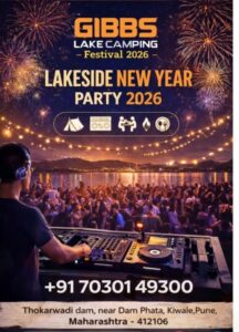Lakeside New Year Party 2026 with fireworks and DJ.