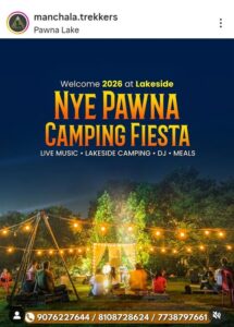 NYE Pawna Camping Fiesta with music and meals.