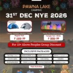 Pawna Lake camping New Year's Eve 2026 event.