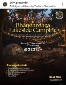 New Year Lakeside Camping Event Announcement