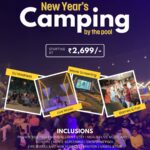 New Year's camping event with music and activities.