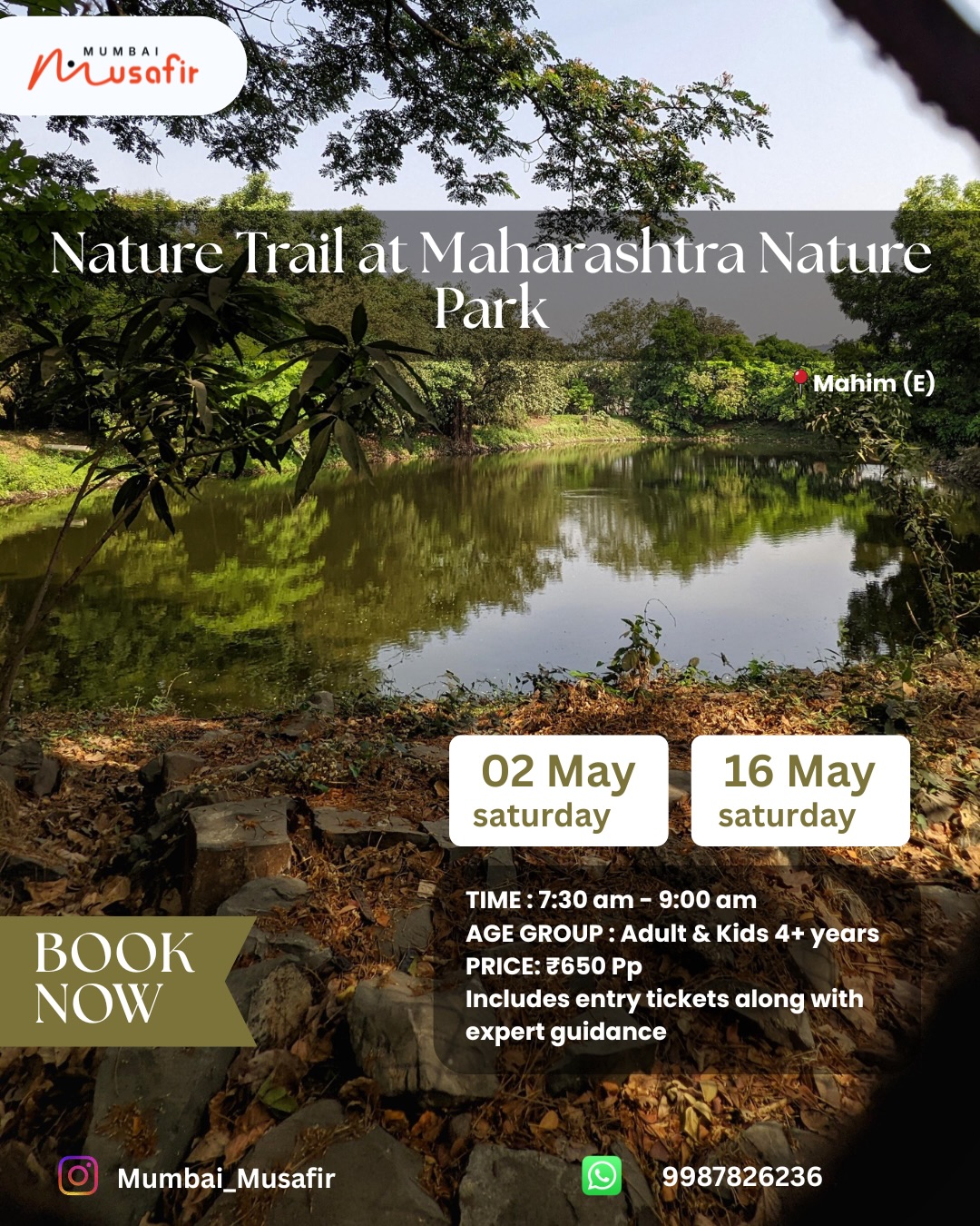Mumbai Musafir nature trail at Maharashtra Nature Park 16th may 2026
