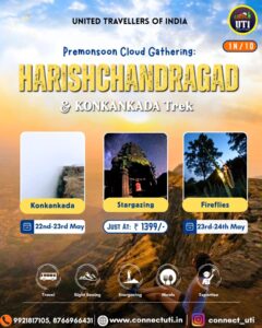 uti pune harishchnadragad trek 22nd 23rd may 2026